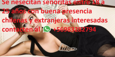 SOLICITO CHICAS ESCORT TURNO NOCHE PAGA DIARIA