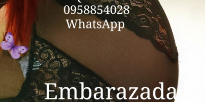 Embarazada golosa dispuesta a todo excelente trato de pareja