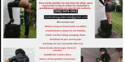 Dominatrix en guatemala Dominacion dominatrix peggning Tranformismo Sado Femdom Llu